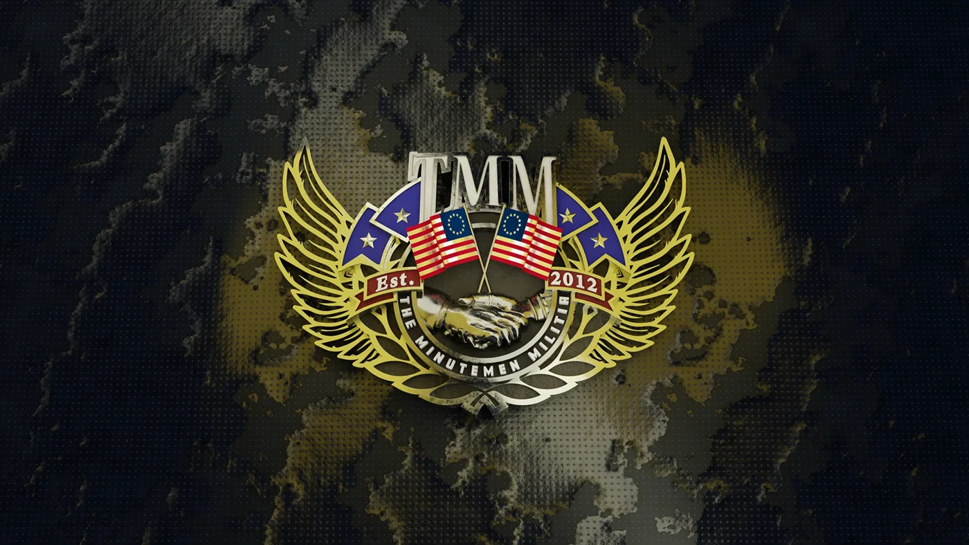 The Minutemen Militia 3d Battlefield Platoon Emblem, by Shane Rounce (Ace Media)
